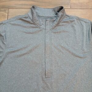Matte‎ Grey Pullover Mens Large Grey Golf Half Zip Performance Stretch Flex